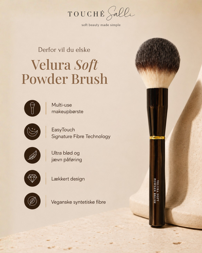 Velura Soft Powder Brush er en alsidig makeupbørste til pudder
