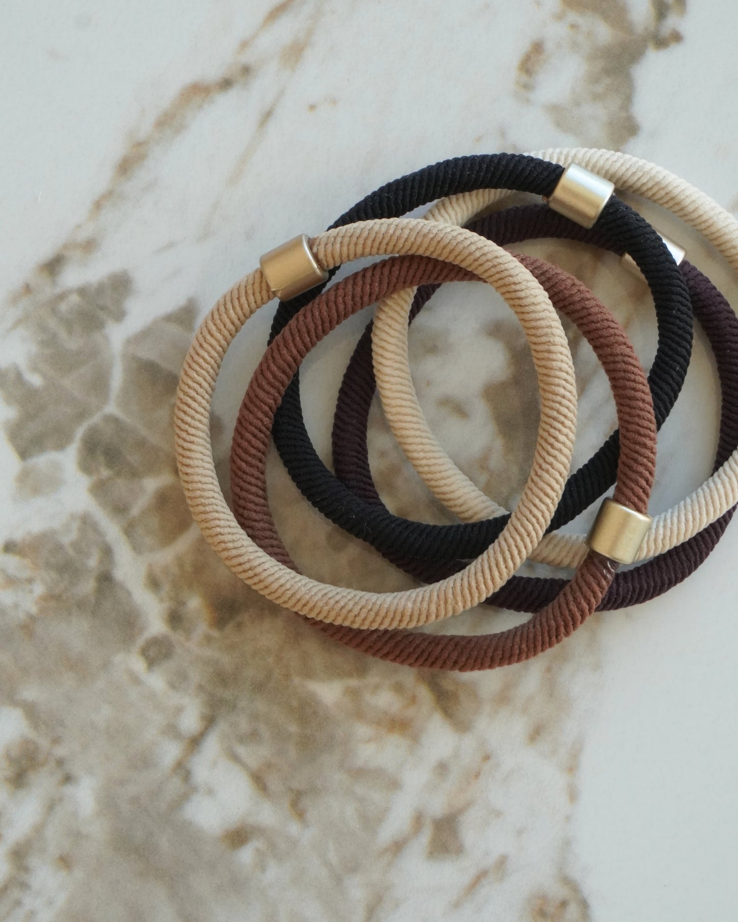 Mocha Hair Ties | Hårelastikker 5 stk.