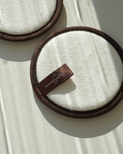 Touché Salli Bambura Gentle Cleansing Sponge, 2 stk. Hvid, blød bambusfrotté svamp der er bløde og Oeko-Tex certificerede til hudpleje og ansigtsrens