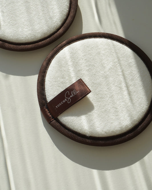Touché Salli Bambura Gentle Cleansing Sponge, 2 stk. Hvid, blød bambusfrotté svamp der er bløde og Oeko-Tex certificerede til hudpleje og ansigtsrens